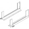 K-BLUM Legrabox C Free 450 mm/40 kg, Tip-on, szürke OG-M, csavar