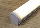 StrongLumio takaróprofil  Uni/Arc LED profilhoz félkör tejfehér 2m
