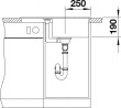 BLANCO 519570 Mosogató Metra 45 S Compact kávé excenter nélkül Silgranit PuraDur