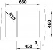 BLANCO 519570 Mosogató Metra 45 S Compact kávé excenter nélkül Silgranit PuraDur