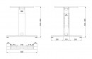 MILADESIGN lábazat állíth.köz. G3 ST224R fehér