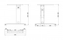 MILADESIGN lábazat állíth.szé. G3 ST223R fehér