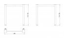 MILADESIGN lábazat G6 ST526/70 fekete