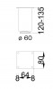 MILADESIGN bútorláb G5 ST605/12 fekete