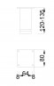 MILADESIGN bútorláb G5 ST506/12 fekete