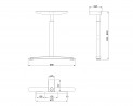 MILADESIGN lábazat állíth.köz. Linear LN3102R antr