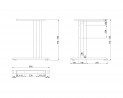 MILADESIGN Lábazat szélső G2 ST201S antracit