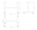 MILADESIGN lábazat mobil ST847M ezüst