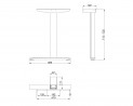 MILADESIGN lábazat szé. Linear LN3603 ezüst