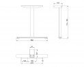 MILADESIGN lábazat köz. Linear LN3602 ezüst