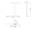 MILADESIGN lábazat szé. Linear LN3601 ezüst