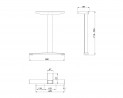 MILADESIGN lábazat szé. Linear LN3403 ezüst
