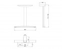 MILADESIGN lábazat köz. Linear LN3402 ezüst