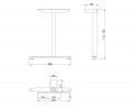 MILADESIGN lábazat szé. láb Linear LN3303 ezüst