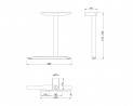 MILADESIGN lábazat szé. láb Linear LN3101 ezüst