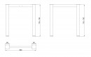 MILADESIGN lábazat G6 ST626/70 ezüst