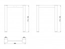 MILADESIGN lábazat G6 ST626/60 ezüst