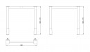 MILADESIGN lábazat G6 ST611/80 ezüst