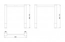 MILADESIGN lábazat G6 ST611/70 ezüst