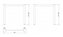 MILADESIGN lábazat G6 ST526/80 ezüst