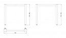 MILADESIGN lábazat G6 ST522/80 ezüst