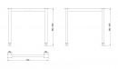 MILADESIGN lábazat G6 ST517/80 ezüst