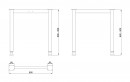 MILADESIGN lábazat G6 ST517/70 ezüst