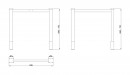 MILADESIGN lábazat G6 ST511/80 ezüst
