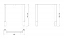 MILADESIGN lábazat G6 ST511/70 ezüst