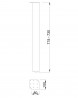 MILADESIGN asztalláb G5 ST712 ezüst