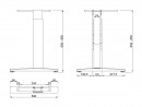 MILADESIGN lábazat állíth.szé. G3 ST227/60R ezüst