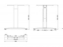MILADESIGN lábazat állíth.köz. G3 ST226R ezüst