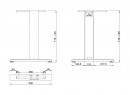 MILADESIGN lábazat szé. G3 ST227/60 ezüst
