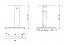 MILADESIGN lábazat állíth.szé. G3 ST223/60R ezüst