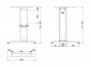 MILADESIGN lábazat szé. G3 ST223/60 ezüst