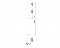 MILADESIGN sarok láb 90° G2 ST201GB ezüst