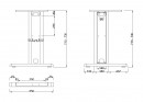MILADESIGN lábazat szé. G1 ST203 ezüst