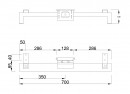 MILADESIGN lábazat alacsony Quark Q7607-K ezüst