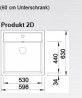 BLANCO 514486 Mosogató Panor 60 ragyogó fehér excenter nélkül kerámia PuraPlus