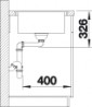 BLANCO 514773 Mosogató Dalago 6-f antracit excenterrel Silgranit PuraDur
