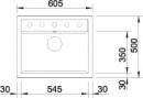BLANCO 514773 Mosogató Dalago 6-f antracit excenterrel Silgranit PuraDur