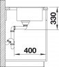 BLANCO 518530 Mosogató Dalago 5-f antracit excenterrel Silgranit PuraDur