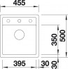 BLANCO 517166 Mosogató Dalago 45-f antracit excenterrel Silgranit PuraDur