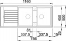 BLANCO 515602 Mosogató Zia 8 S kávé excenter nélkül Silgranit PuraDur