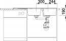 BLANCO 515605 Mosogató Zia 8 S antracit excenter nélkül Silgranit PuraDur