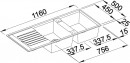 BLANCO 515605 Mosogató Zia 8 S antracit excenter nélkül Silgranit PuraDur