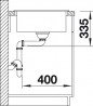 BLANCO 517571 Mosogató Zia XL 6 S fehér excenter nélkül Silgranit PuraDur