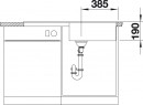 BLANCO 517571 Mosogató Zia XL 6 S fehér excenter nélkül Silgranit PuraDur