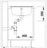 BLANCO 516740 Mosogató Zia 45 SL fehér excenter nélkül Silgranit PuraDur