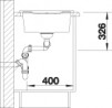 BLANCO 515048 Mosogató Metra 8 S kávé excenter nélkül Silgranit PuraDur